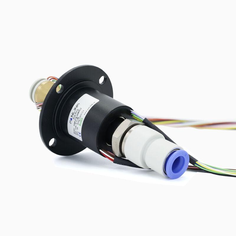 24 Circuits Fluid Rotary Joint Slip Ring 3MPa Integrated With A Threaded Tube Fitting