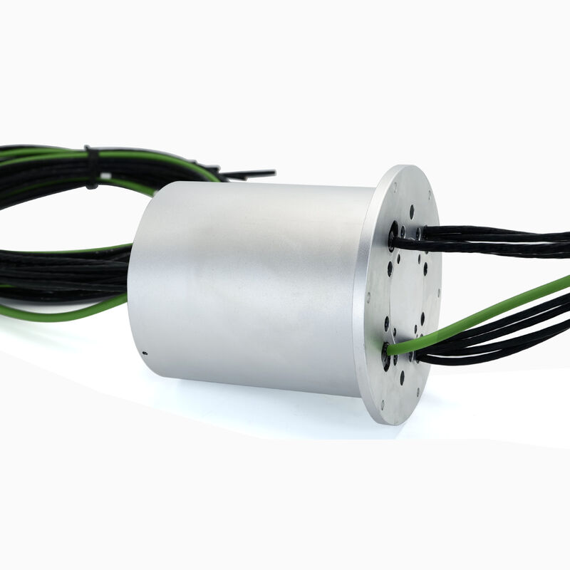 Heavy Duty High Current Slip Ring with 5 x 100A Circuits and 4 x Profinet for Harsh Industrial Environments IP54