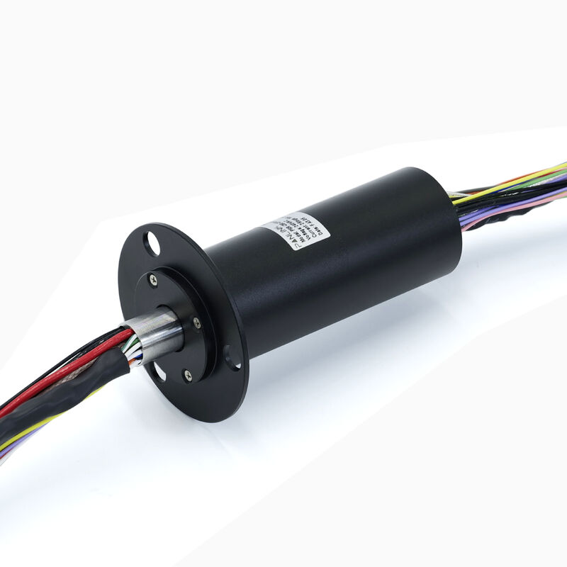 HD Hybrid Slip Ring with 1000M Ethernet and 3G-SDI for Video Surveillance Systems at 300 RPM
