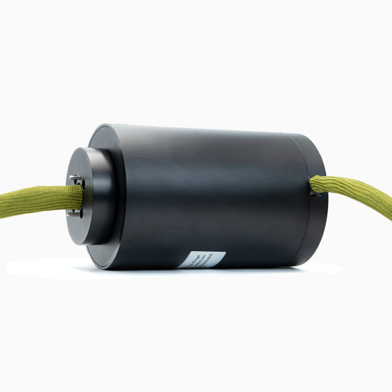 Marine-proven Slip Ring for buoys, cranes, winches, delivering 180A power, real-time video
