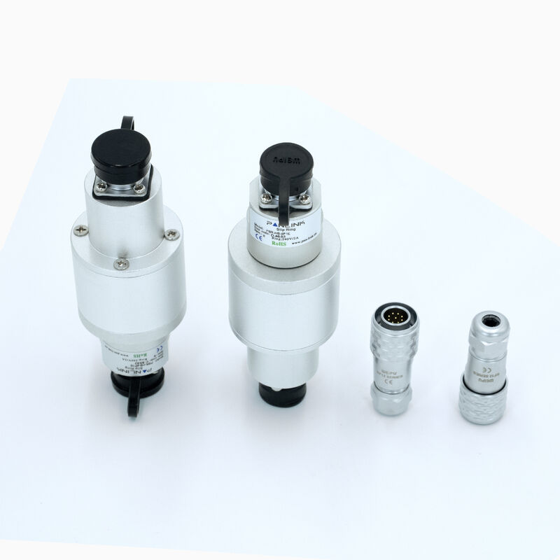 4 Power and 1 100M Ethernet Slip Ring with Aluminum Alloy Housing for Industrial Applications