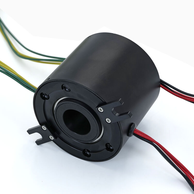 8 Channel Through Bore Slip Ring with 20A Current Rating and 1.18inch ID for Power Transmission