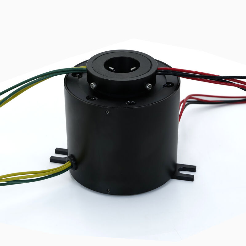 8 Channel Through Bore Slip Ring with 20A Current Rating and 1.18inch ID for Power Transmission